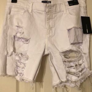 Ripped Jean Shorts
